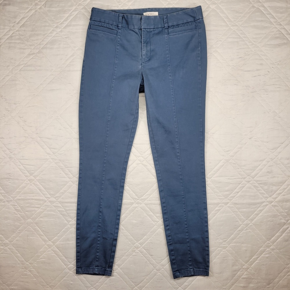 LOFT blue chino pants size 4‎